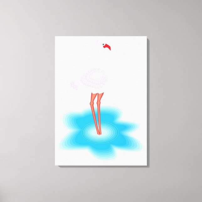 Flamingo Canvastryck (Framsida)