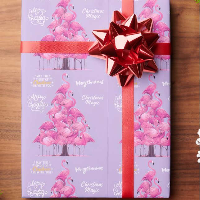 Flamingo christmas  presentpapper (Skapare uppladdad)