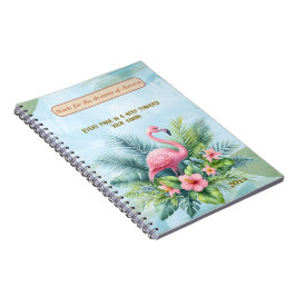 Flamingo Classic Notebook med Anpassningsbar Quote Anteckningsbok
