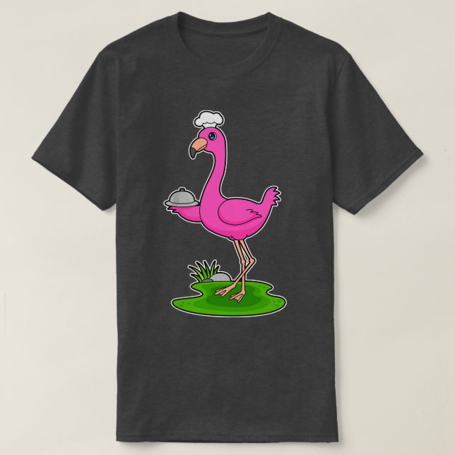 Flamingo Cook Platter T Shirt (Design framsida)