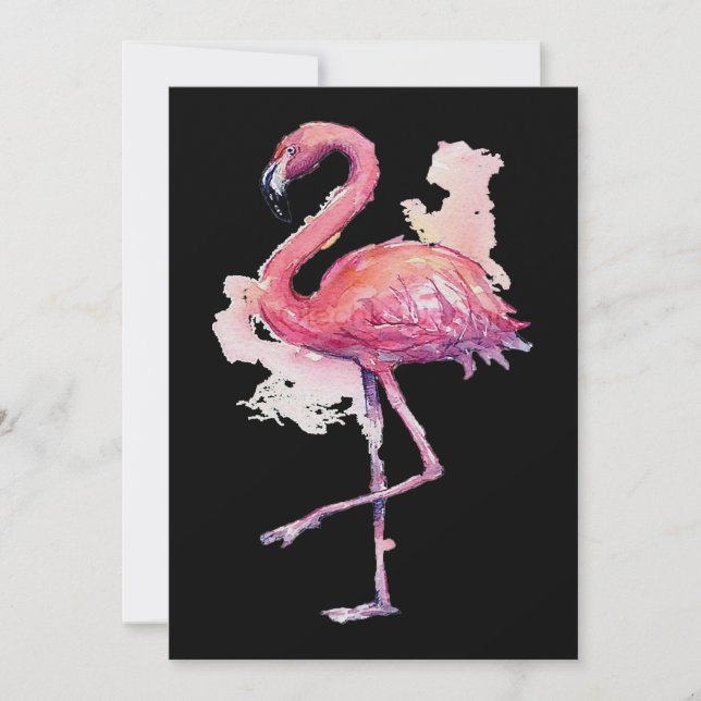 Flamingo | Coola 60s Flamingo Animal Lover Flaming Julkort (Framsida)