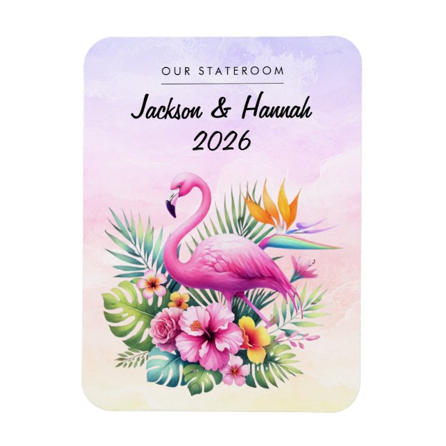 Flamingo Cruise Ship Stateroom Decor Magnet (Vertikal)