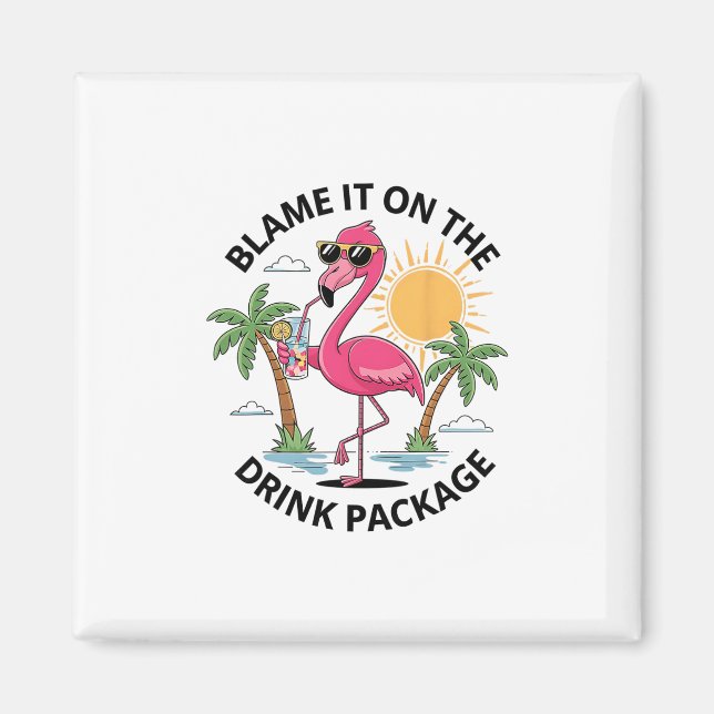 Flamingo Cruise Skyll på drinkpaketet Drinken Magnet (Framsidan)