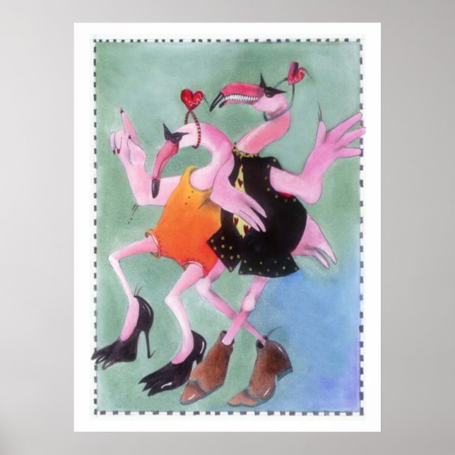 Flamingo Dance Poster (Framsidan)