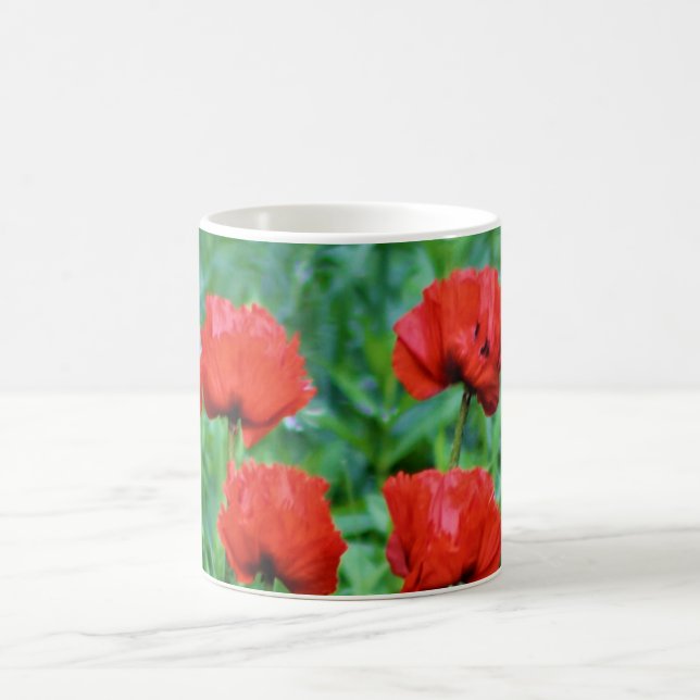 Flamingo Dancer Poppies Kaffemugg (Center)