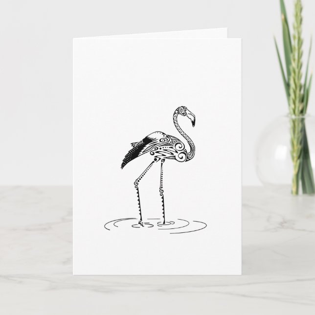 Flamingo Design Kort (Framsida)
