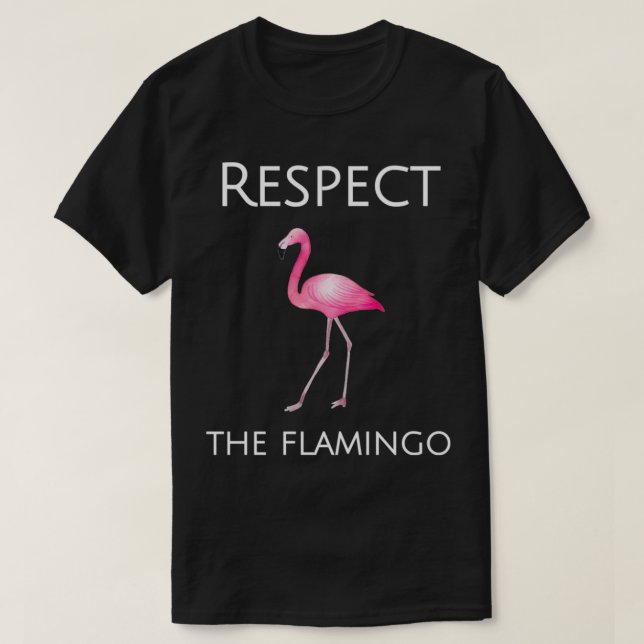 Flamingo-designen respekterar Flamingos Pullover T Shirt (Design framsida)