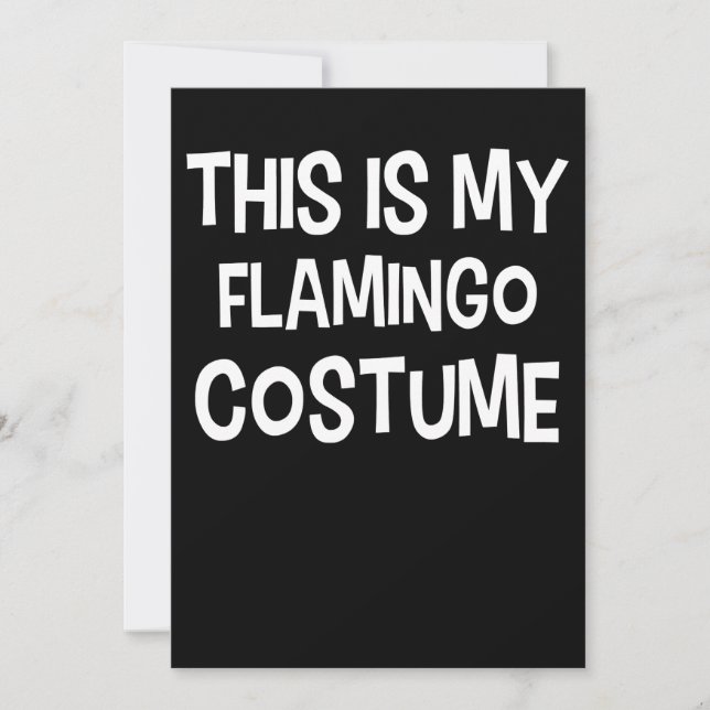 Flamingo | Det här är min Flamingo-kostym Spara Datumet (Framsida)