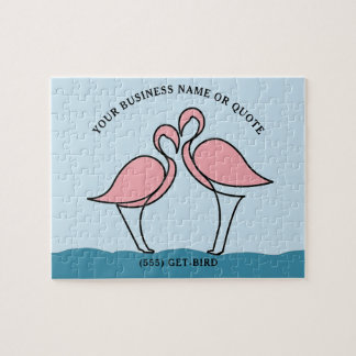 Flamingo ditt företag eller en offert på 8 x 10 tu pussel