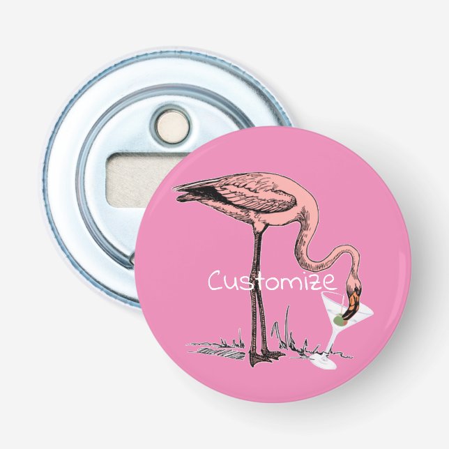 Flamingo Dricker Martini Thunder_Cove Flasköppnare (Framsidan)