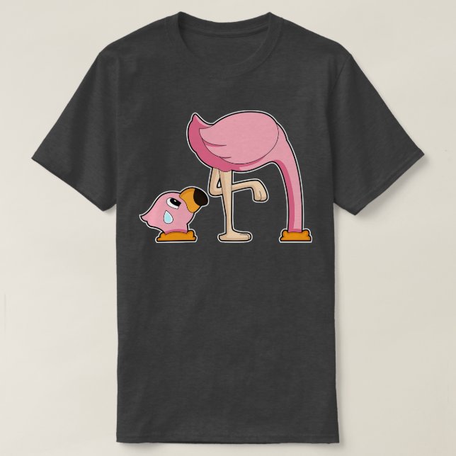 Flamingo Earth hål T Shirt (Design framsida)