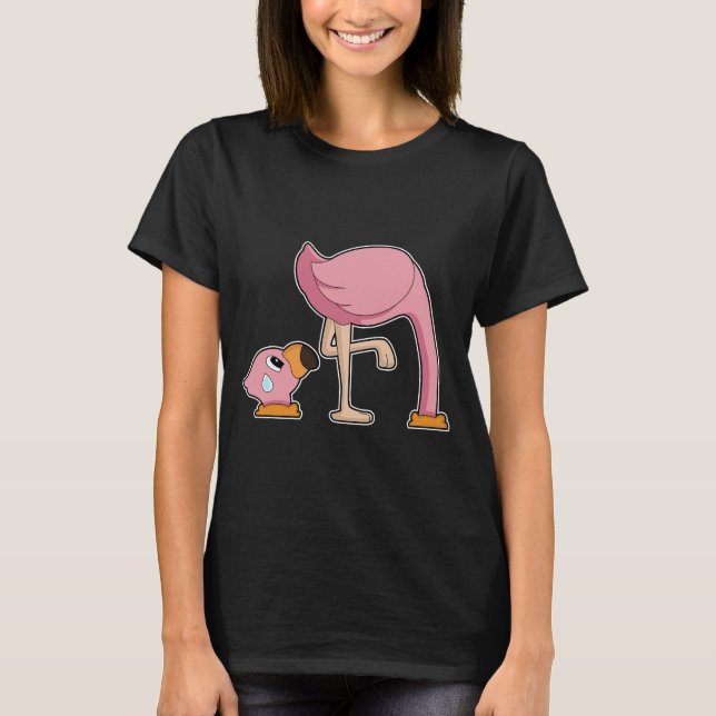 Flamingo Earth hål T Shirt (Framsida)