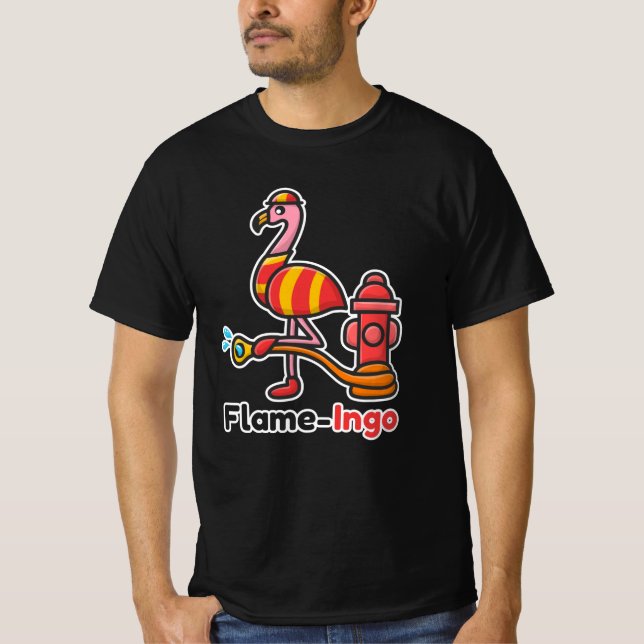 Flamingo, Elda avdelningen för djur T Shirt (Framsida)