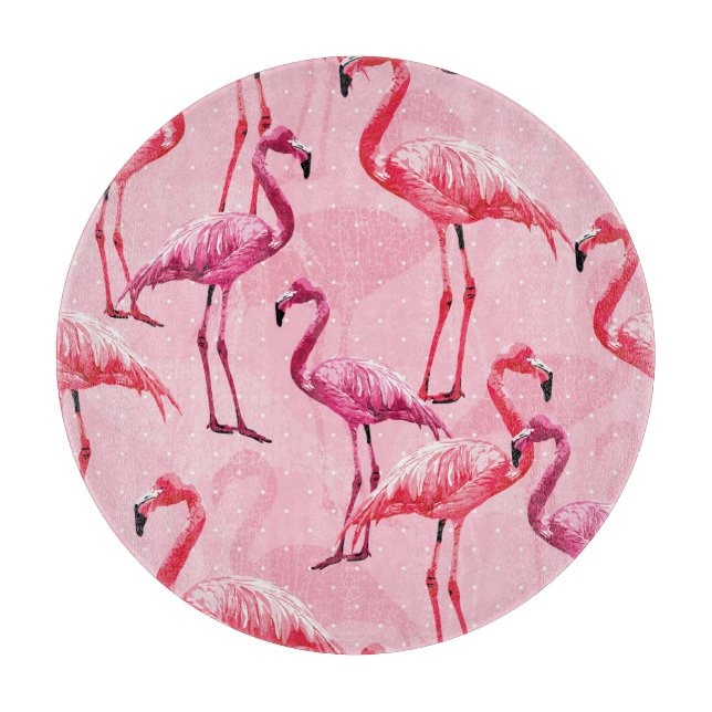 Flamingo Elegance: Rosa Bird Mönster. (Framsidan)