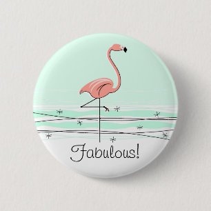Flamingo 'Fabulous!'-grönt Knapp