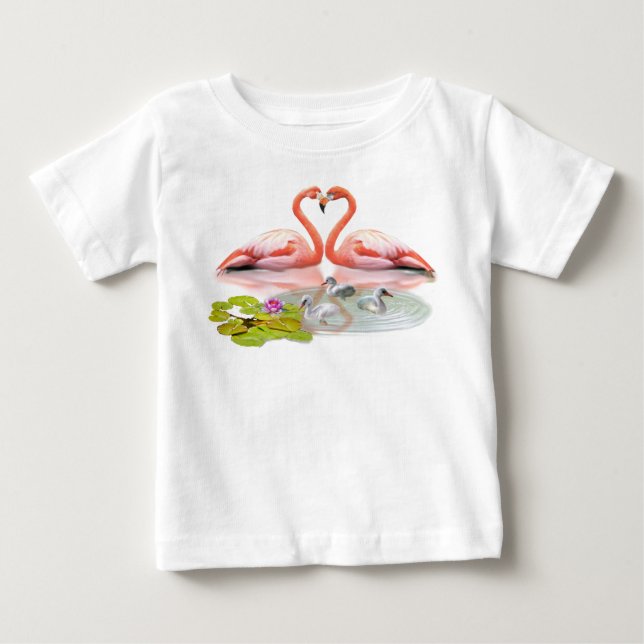 FLAMINGO FAMILY T SHIRT (Framsida)