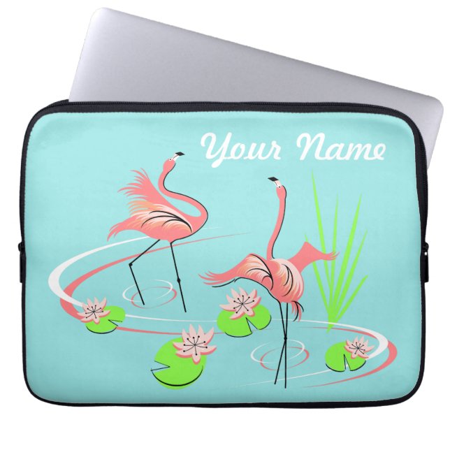 Flamingo Fandango Duo 2 Namn laptop sleeve (Framsidan)