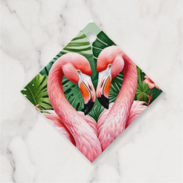 flamingo-favorittaggar gåvor etiketter