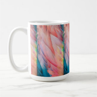 Flamingo Feathers i färg Kaffemugg