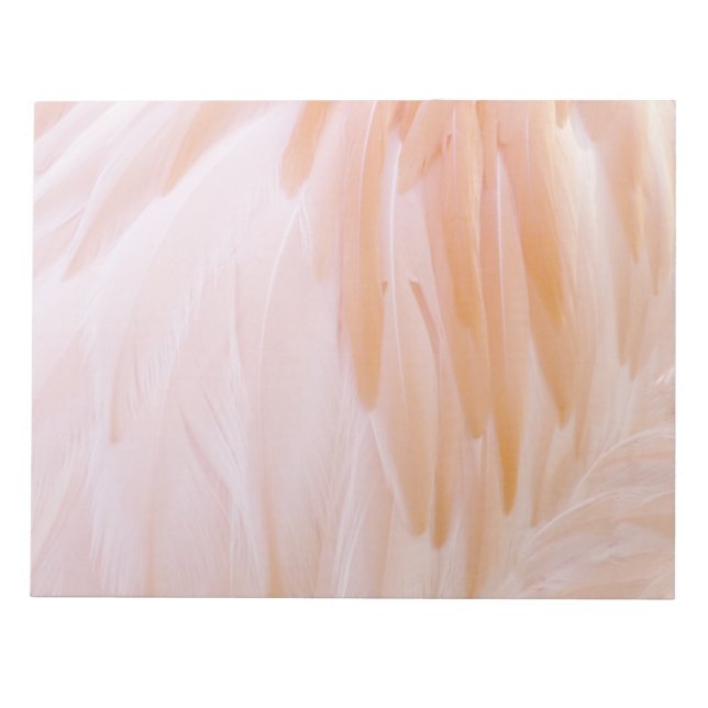 Flamingo Feathers in Shades of Rosa Anteckningsblock (Framsida)