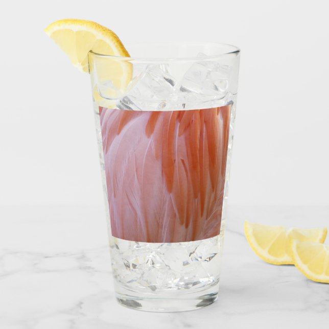 Flamingo Feathers in Shades of Rosa Glaskopp (Framsida Ice)