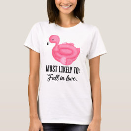 Flamingo Fiesta: Bassäng och Beach Party T Shirt