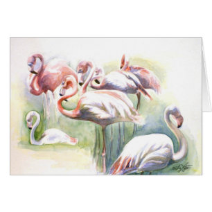 Flamingo Fiesta Card Hälsningskort