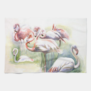 Flamingo Fiesta Kitchen Towel Kökshandduk