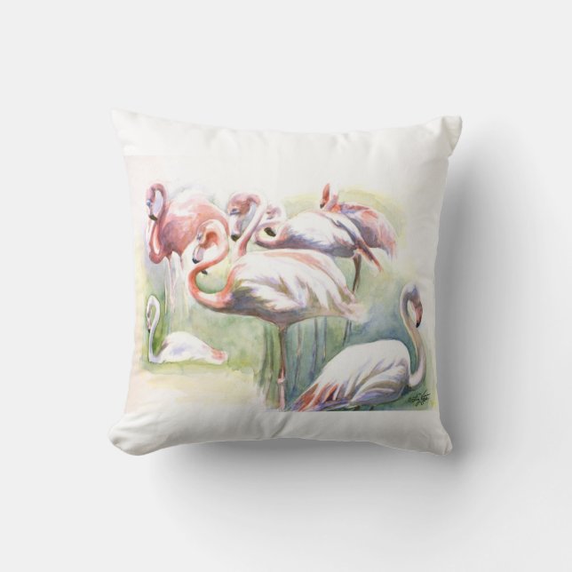 Flamingo Fiesta Pillow Kudde (Framsida)