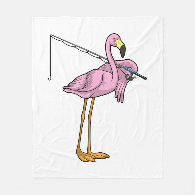Flamingo Fiskeredja Fleecefilt (Framsidan)