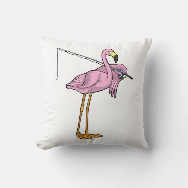 Flamingo Fiskeredja Kudde (Framsida)