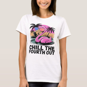 Flamingo Fjärde juli-Roligten T Shirt