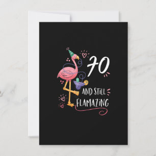Flamingo Flamazing 70:e födelsedagstidningen Dekor Inbjudningar