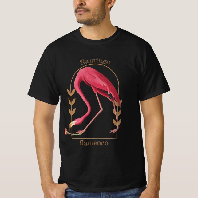 "Flamingo Flamenco" Manarna T Shirt (Framsida)