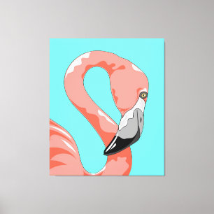 Flamingo Flamingo Bird Print Art Gift Älskare Canvastryck