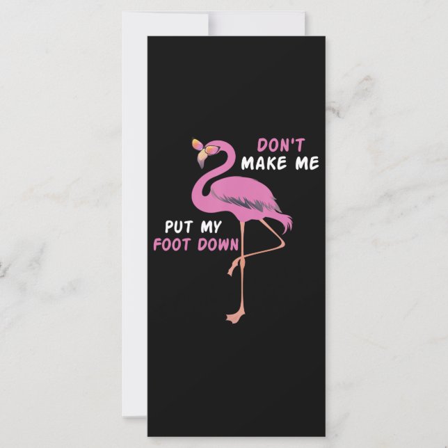 Flamingo | Flamingo med glasögon gör inte att jag  (Framsida)