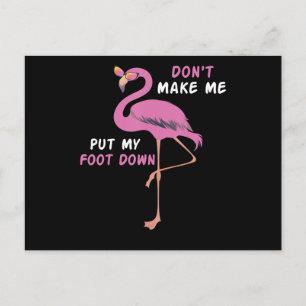 Flamingo   Flamingo med glasögon gör inte att jag  Meddelande Vykort
