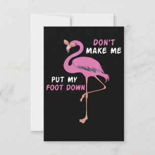 Flamingo Flamingo med glasögon gör inte att jag Tack Kort