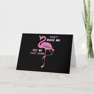 Flamingo Flamingo med glasögon gör inte att jag Tack Kort