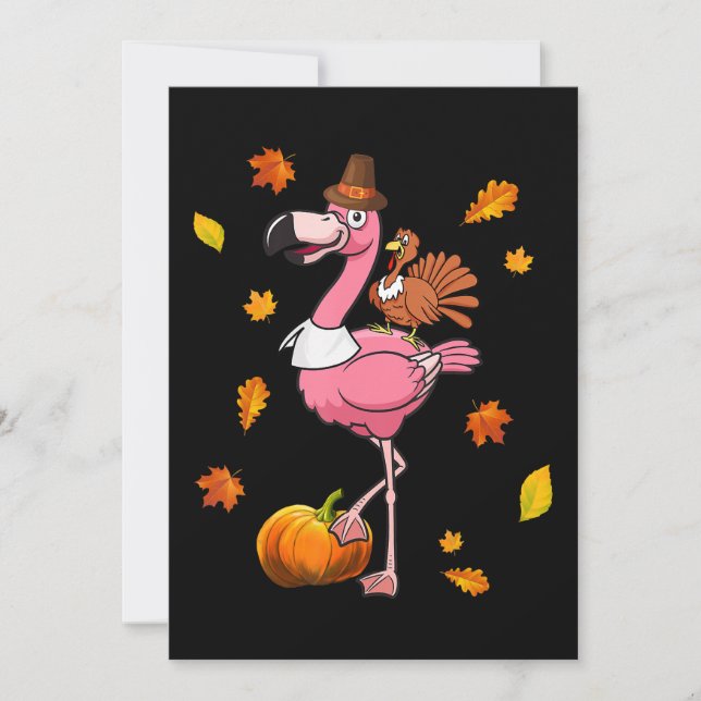 Flamingo | Flamingo Thanksgiving Halloween Spara Datumet (Framsida)