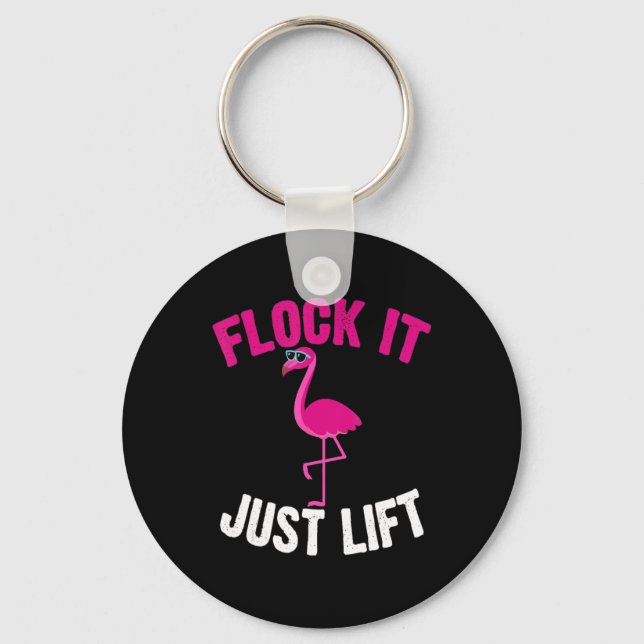 Flamingo | Flamingo Weightlift Flock Nyckelring (Framsida)