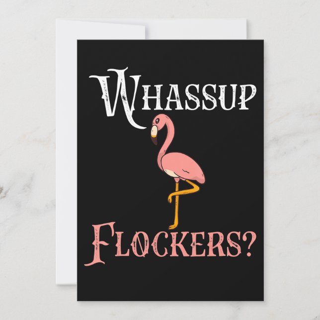 Flamingo | Flamingo Whassup Flockers Tack Kort (Framsida)