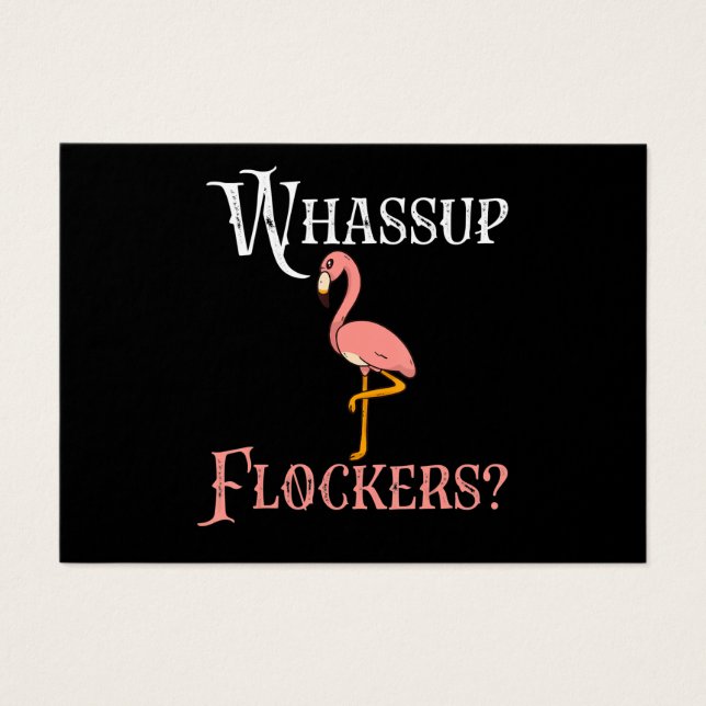 Flamingo | Flamingo Whassup Flockers Visitkort (Framsidan)