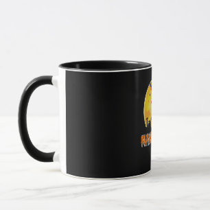 Flamingo Flamingoween Funny Witch Halloween Mugg