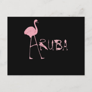 Flamingo Flamning Aruba Älskare Inbjudan Vykort