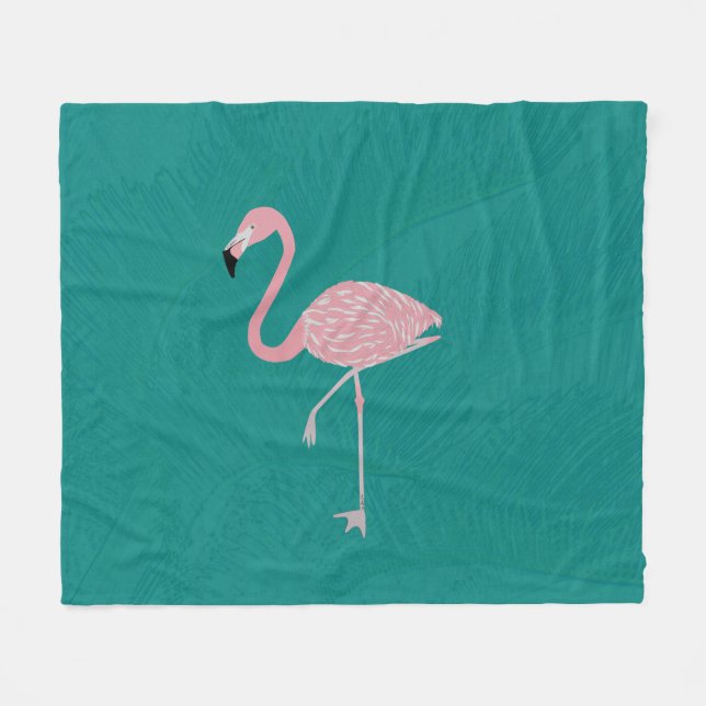 Flamingo Fleece Blanket (Framsidan (Horisontell))