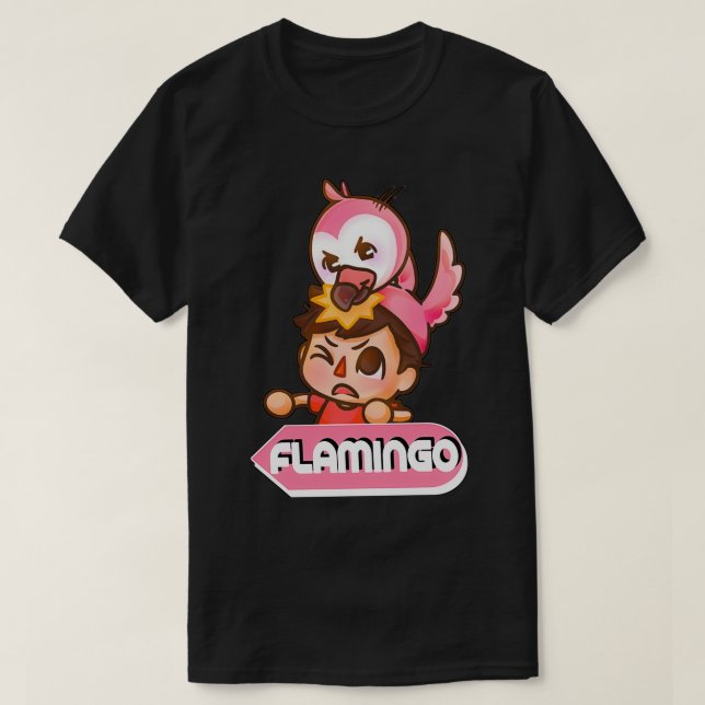 Flamingo Flim Flam Cute T Shirt (Design framsida)