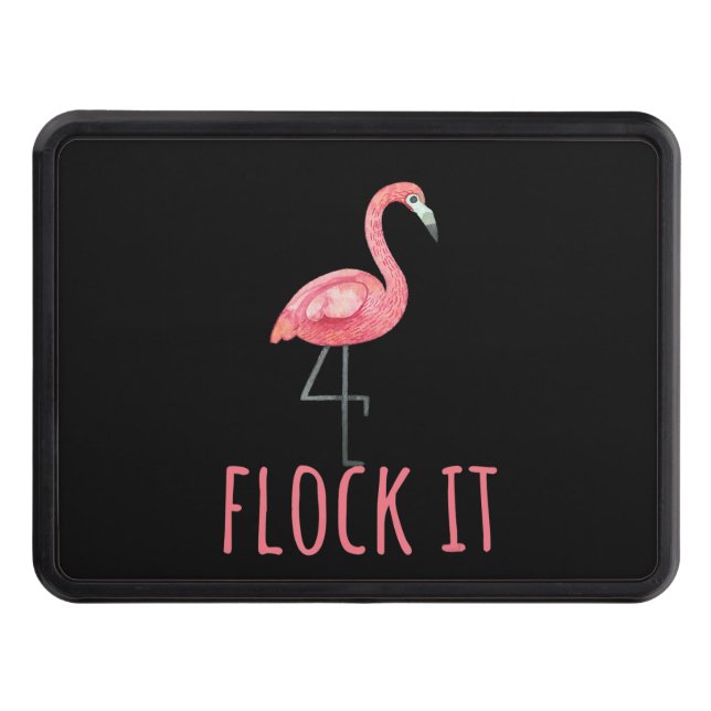 Flamingo - Flock Tt Rosa Animal Lover Dragkroksskydd (Framsidan)