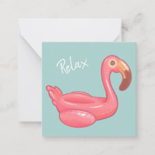 Flamingo Flyter Anteckningskort