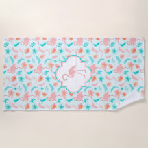 Flamingo för hibiskusmönsterrosor